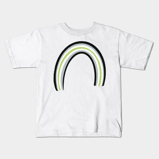 Agender pride Kids T-Shirt by Willowsky